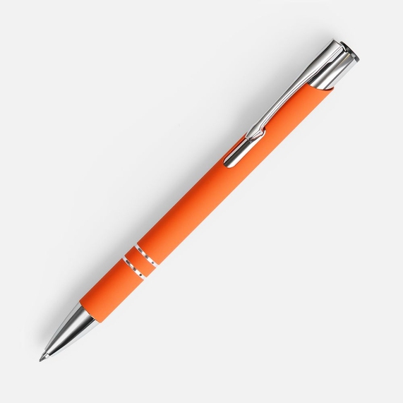 [Ручка шариковая Keskus Soft Touch, оранжевая]