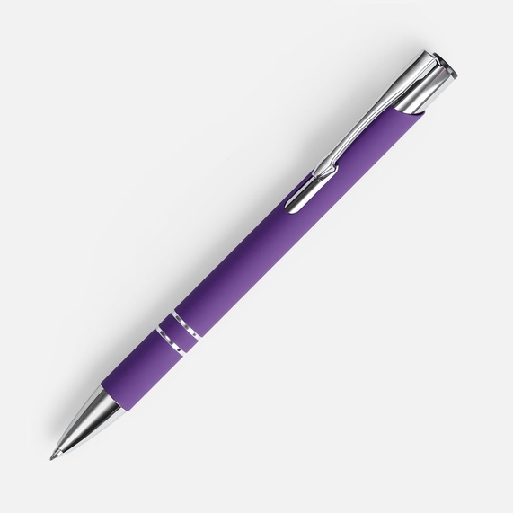 [Ручка шариковая Keskus Soft Touch, фиолетовая]