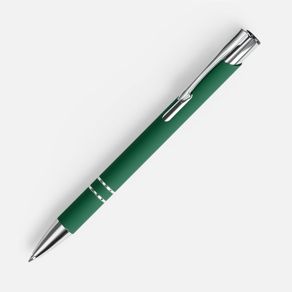 [Ручка шариковая Keskus Soft Touch, зеленая]