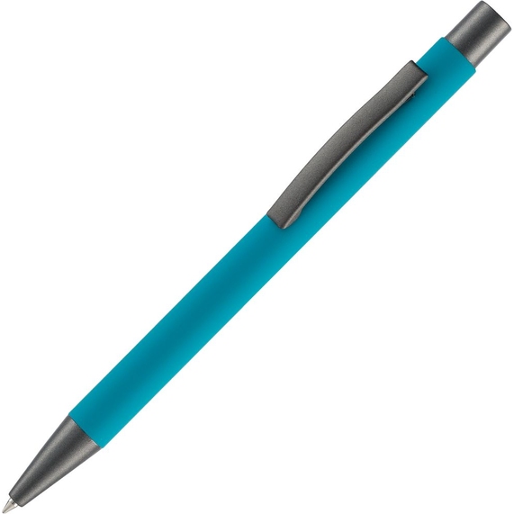 [Ручка шариковая Atento Soft Touch, бирюзовая]