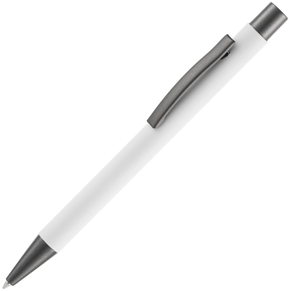 [Ручка шариковая Atento Soft Touch, белая]