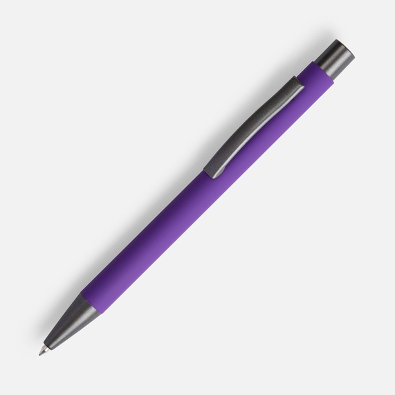[Ручка шариковая Atento Soft Touch, фиолетовая]