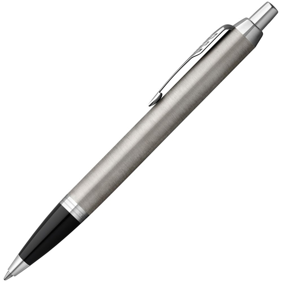 [Ручка шариковая Parker IM Essential Stainless Steel CT, серебристая с черным]