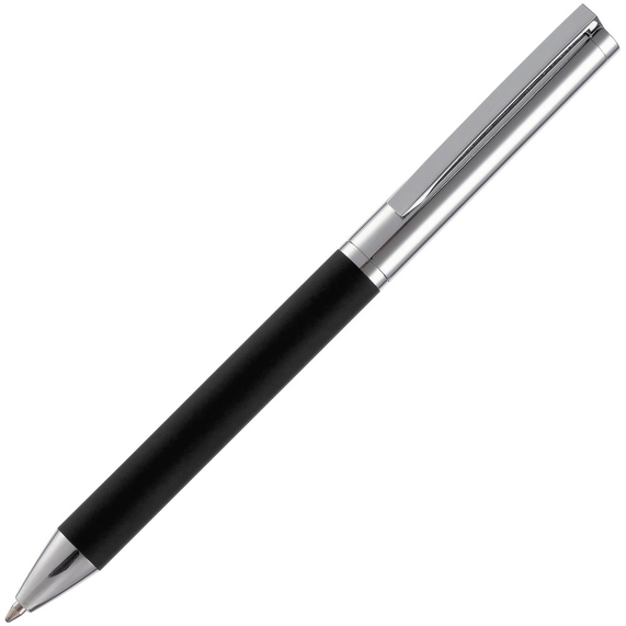 [Ручка шариковая Eyeshot Soft Touch, черная]