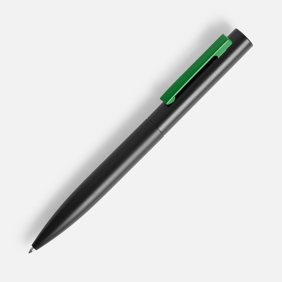 [Ручка шариковая Inkolor, черная с зеленым]