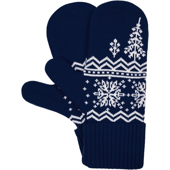 [Варежки Elnik, синие с молочно-белым, размер L/XL]