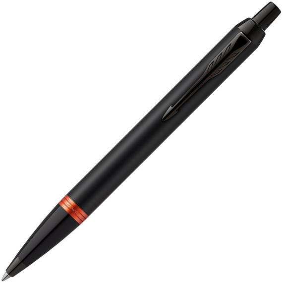 [Ручка шариковая Parker IM Professionals Flame Orange BT, черная с оранжевым]