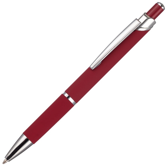 [Ручка шариковая Chromos Soft Touch, красная]