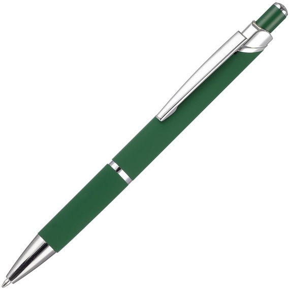 [Ручка шариковая Chromos Soft Touch, зеленая]