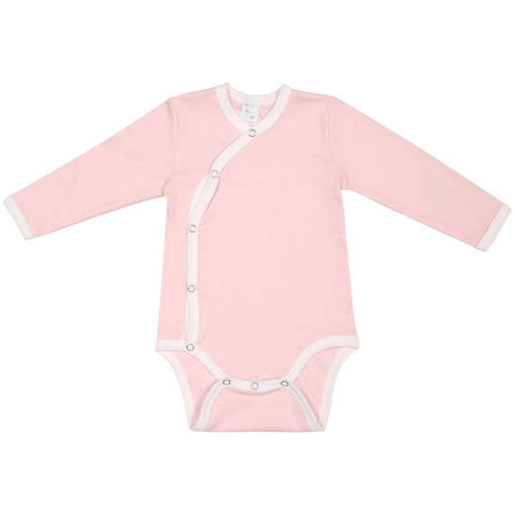 [Боди детское Baby Prime, розовое с молочно-белым, размер 68 см]