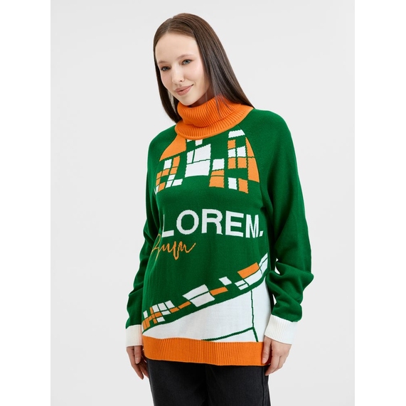 [Свитер на заказ Tricksy Net Reglan, акрил, размер S]