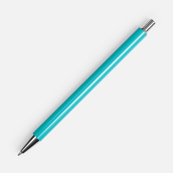 [Ручка шариковая Slim Beam, бирюзовая]