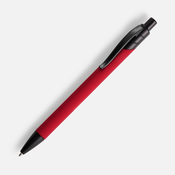 [Ручка шариковая Undertone Black Soft Touch, красная]