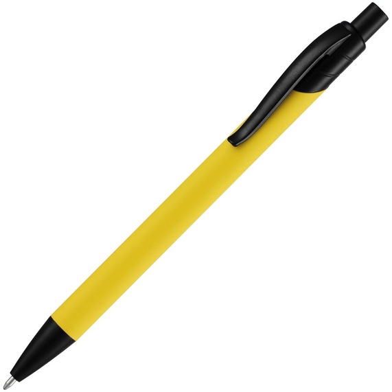 [Ручка шариковая Undertone Black Soft Touch, желтая]