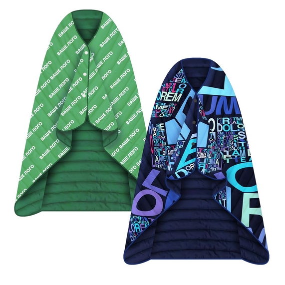 [Плед-пончо Blanket Print на заказ]