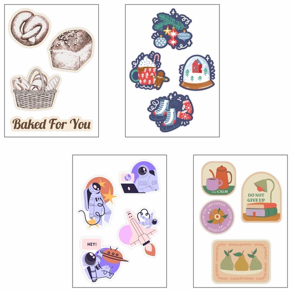 [Объемные наклейки под смолой Sticker Pack на заказ]