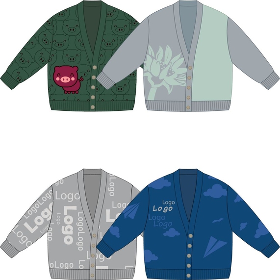 [Кардиган Cozy Knit Grand на заказ, акрил, размер S/M]