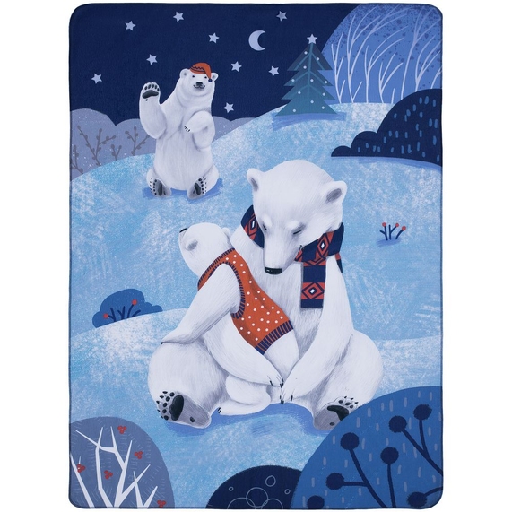 [Флисовый плед Wintart Bear]