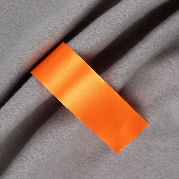 [Лента сатиновая Satin 35 XXL, оранжевая, 210 см]
