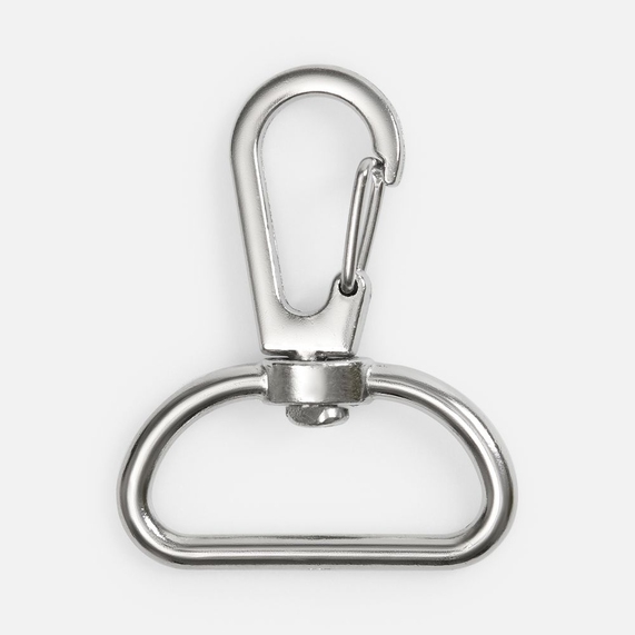 [Застежка-карабин Snap Hook, L, серебристая (хром)]