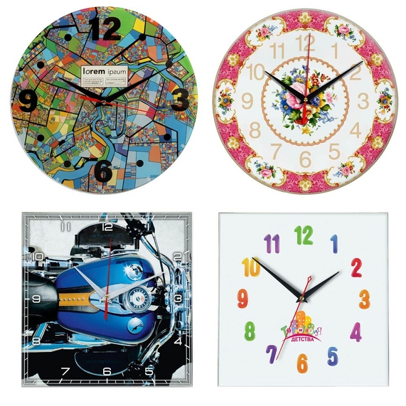[Часы стеклянные на заказ Time Wheel]