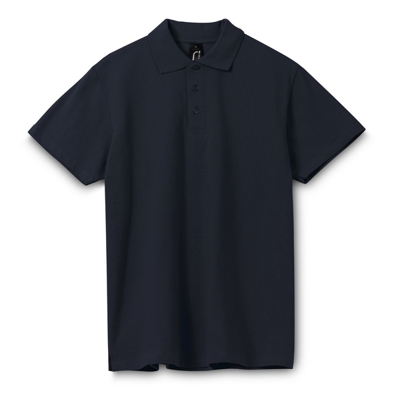 [Рубашка поло мужская Spring 210 темно-синяя (navy), размер XXL]
