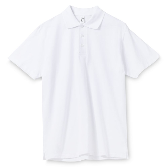 [Рубашка поло мужская Spring 210 белая, размер XL]