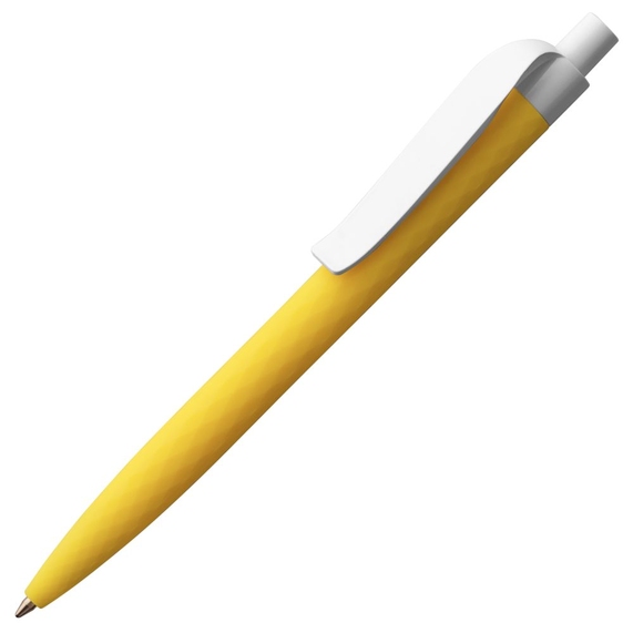 [Ручка шариковая Prodir QS01 PMP-P, желтая с белым]