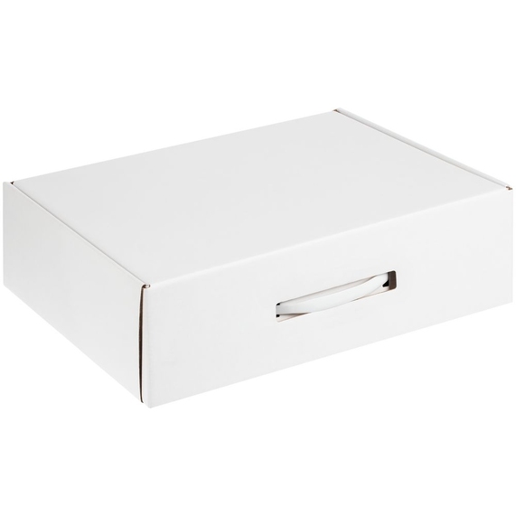 [Коробка самосборная Light Case, белая, с белой ручкой]
