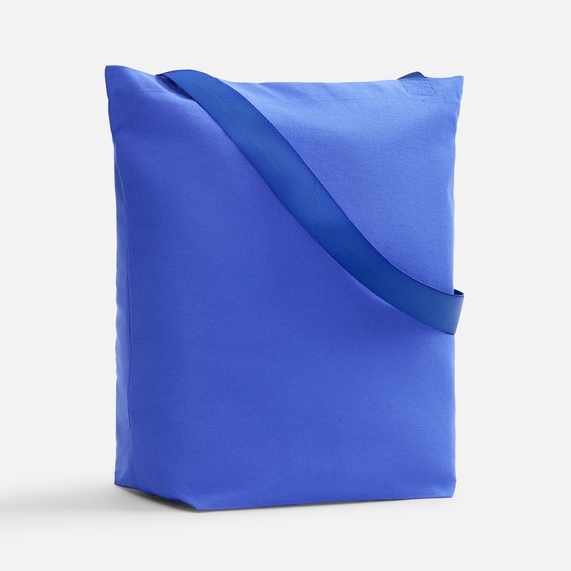[Шопер B5, синий с широкими синими ручками]