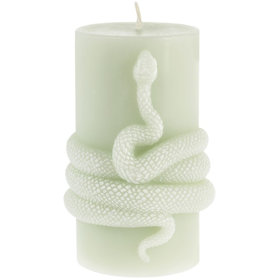 [Свеча Snake Knot, зеленая]