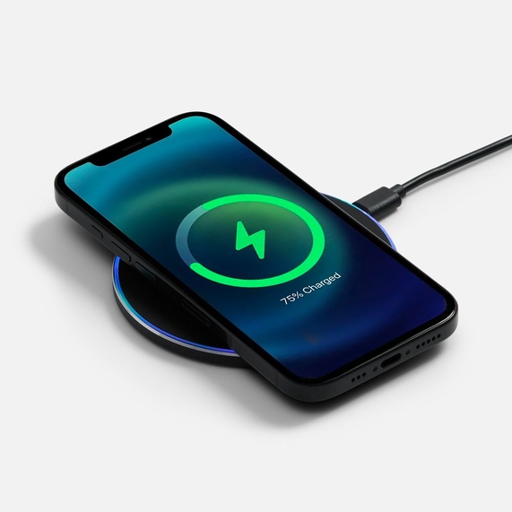 [Беспроводное зарядное устройство с подсветкой Lightcore, черное]