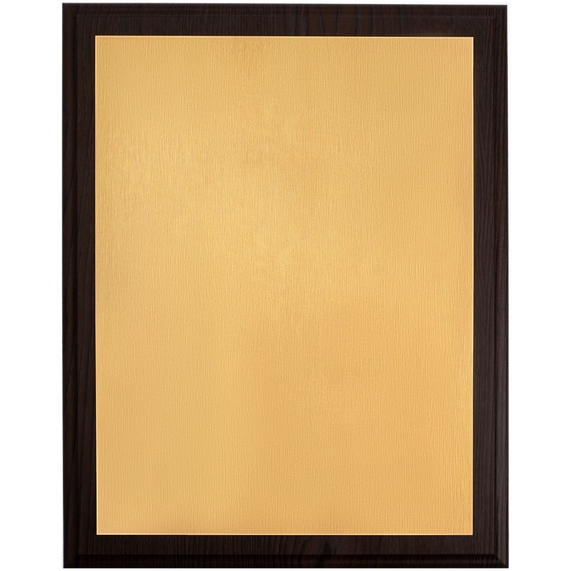[Плакетка Plaque XL, венге с золотистой пластиной]