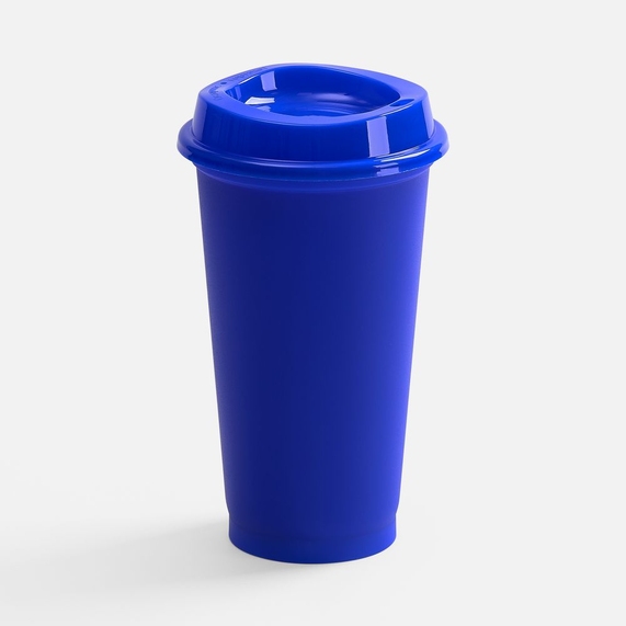 [Стакан с крышкой Color Cap, ver.2, синий]
