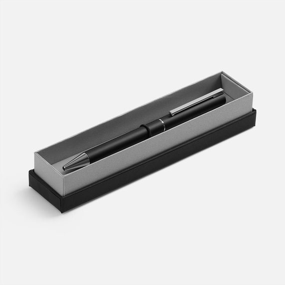 [Ручка шариковая Blade Soft Touch в футляре, черная]