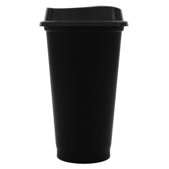 [Стакан с крышкой Color Cap Black, черный]