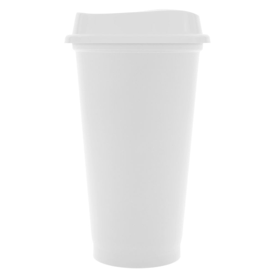 [Стакан с крышкой Color Cap White, белый]