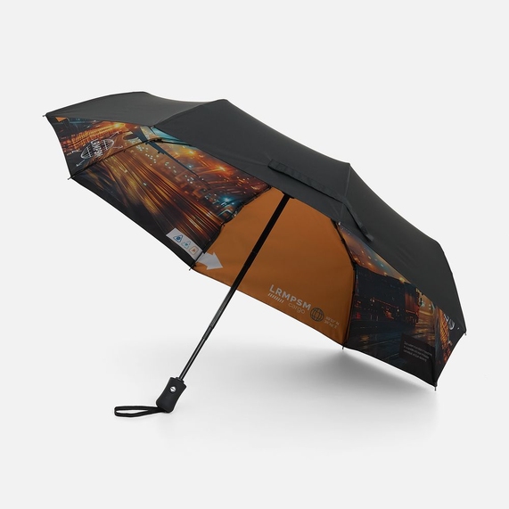 [Зонт складной Monsoon с полной запечаткой купола изнутри на заказ]