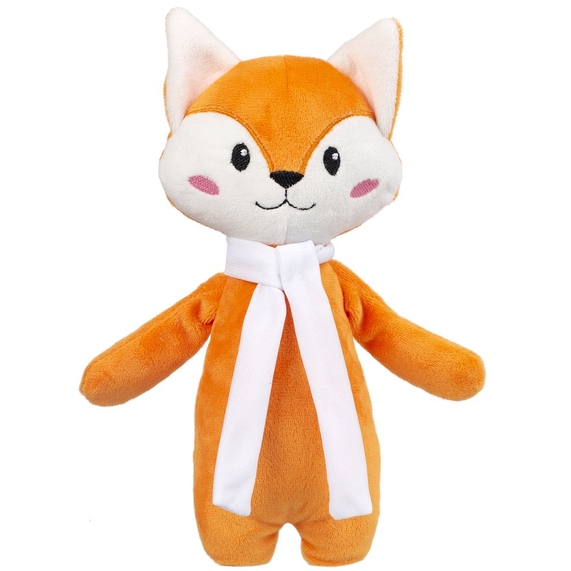 [Мягкая игрушка Beastie Toys, лисенок с белым шарфом]
