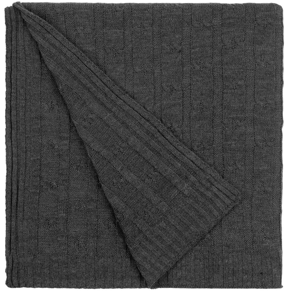 [Плед Trenza, темно-серый]