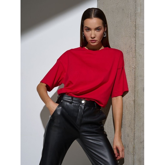 [Футболка Oversize Premium, красная, размер S]