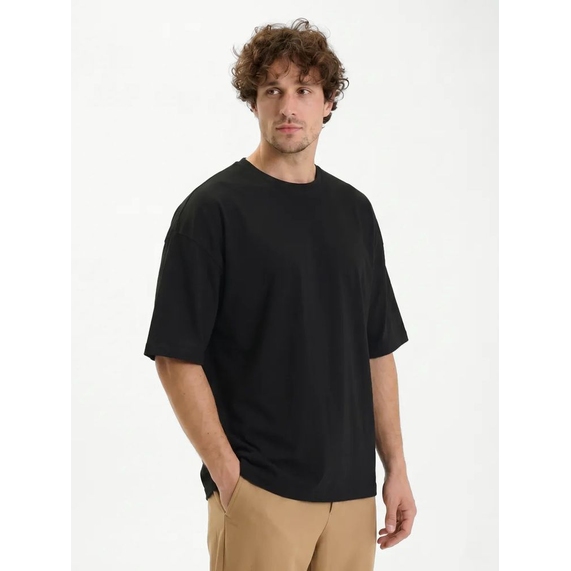 [Футболка Oversize Premium 210, черная, размер S]