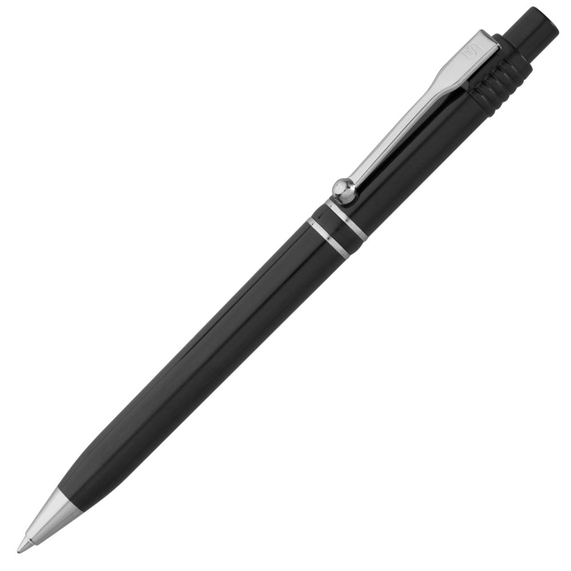 [Ручка шариковая Raja Chrome, черная]