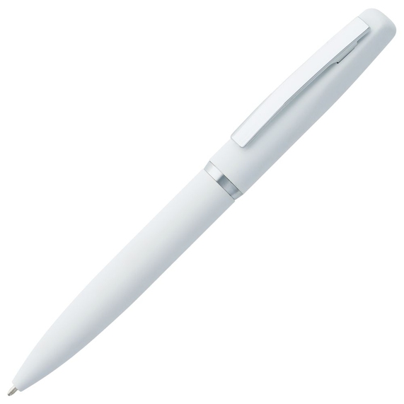 [Ручка шариковая Bolt Soft Touch, белая]