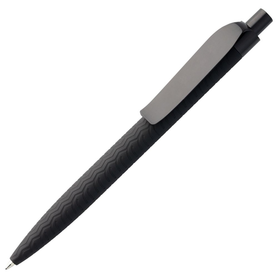 [Ручка шариковая Prodir QS03 PRP Tyre Soft Touch, черная]