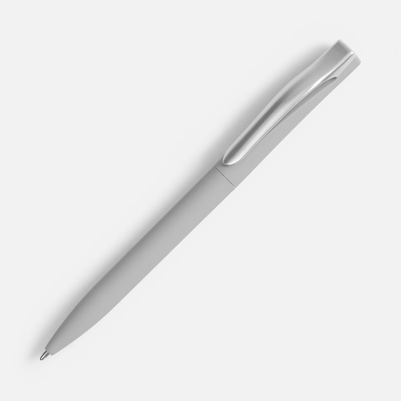 [Ручка шариковая Pin Soft Touch, серая]