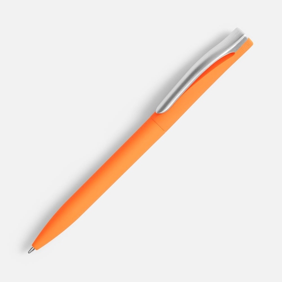 [Ручка шариковая Pin Soft Touch, оранжевая]