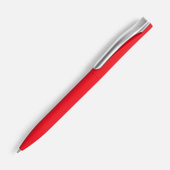 [Ручка шариковая Pin Soft Touch, красная]