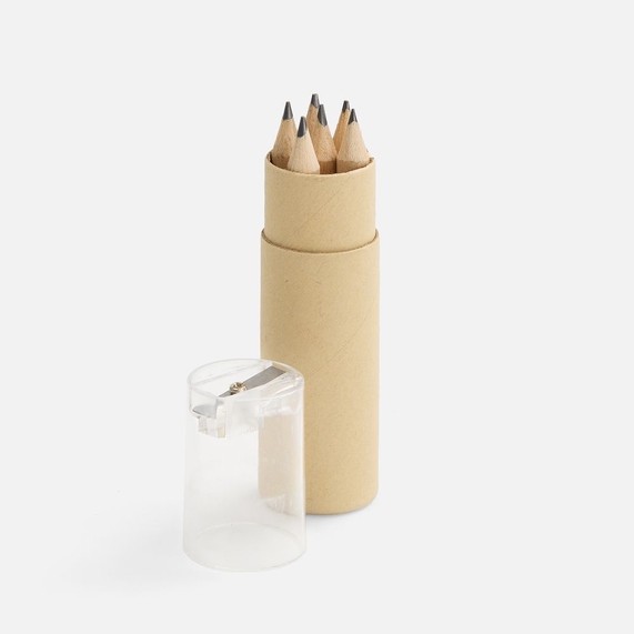 [Набор карандашей Pencilvania Office с точилкой, прозрачный]
