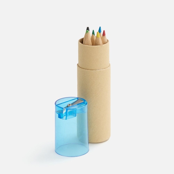 [Набор карандашей Pencilvania Office с точилкой, синий]